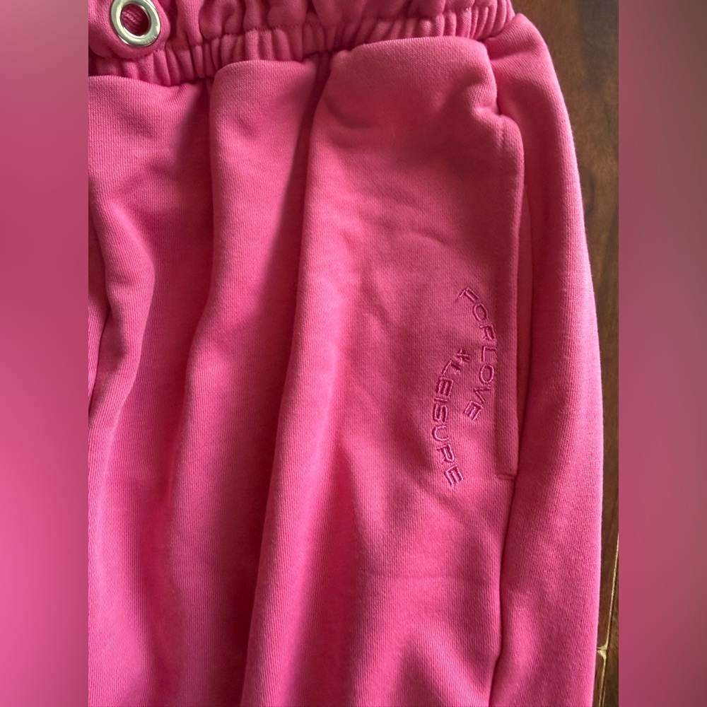 π For Love & Lemons π Ellie Pink Joggers Sweatpants / NWT! / Small π - Picture 6 of 8